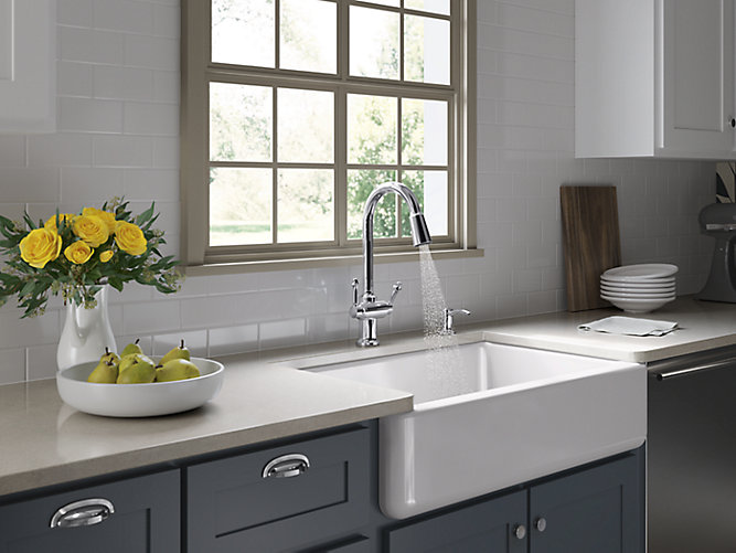 Farmhouse Kitchen Sink W Tall A, Replacing Undermount Sink With Farmhouse